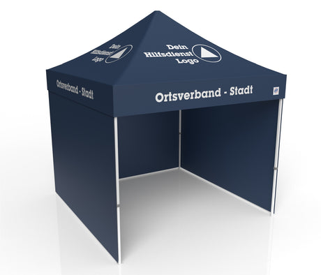 THW Faltzelt | Einsatzzelt | Profizelt | Schnelleinsatzzelt 3x3 m | EZ-UP Eclipse Stahlgestell