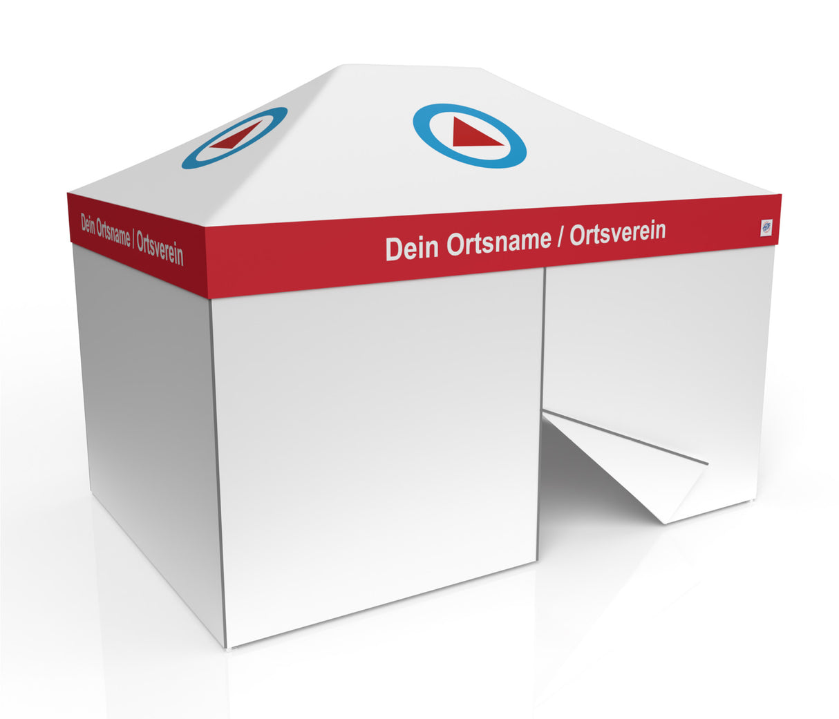 BRK Wasserwacht Faltzelt | Einsatzzelt | Profizelt | Schnelleinsatzzelt 3x4,5 m | EZ-UP-Eclipse Stahgestell