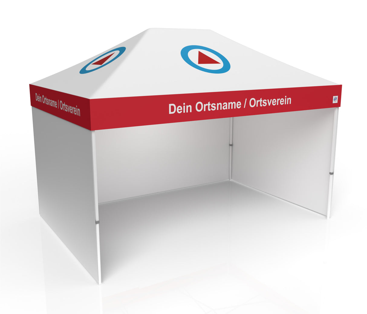 DRK Wasserwacht Faltzelt | Einsatzzelt | Profizelt | Schnelleinsatzzelt 3x4,5 m | EZ-UP-Eclipse Stahgestell