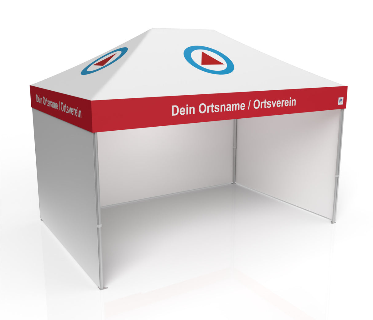 BRK Wasserwacht Faltzelt | Einsatzzelt | Profizelt | Schnelleinsatzzelt 3x4,5 m | EZ-UP-Endouver Alugestell