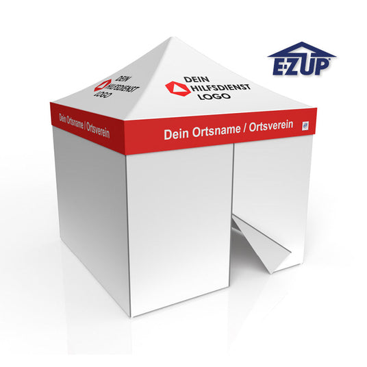 E-Z UP Profi-Faltzelte (3×3 m, 3×4,5 m & 3×6 m) – bewährt bei Feuerwehr, DRK, DLRG & Co.
