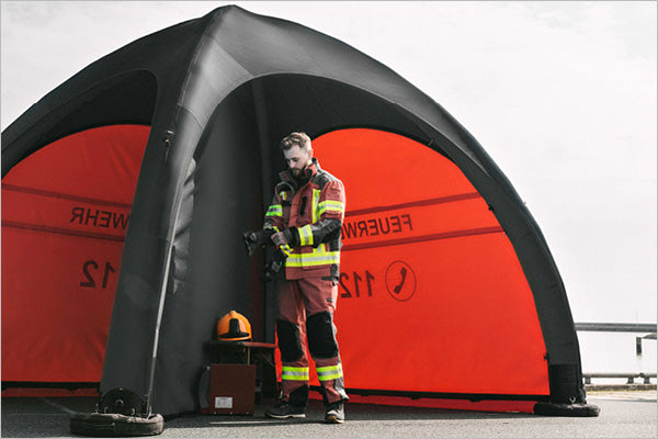 Diagone Trennwand für das GYBE Schnelleinsatzzelt - PSA