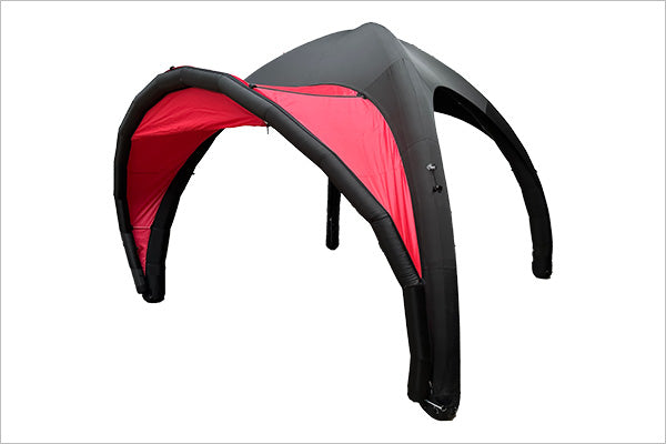 Das neue GYBE Schnelleinsatzzelt Sonnenvordach für mehr Dachfläche