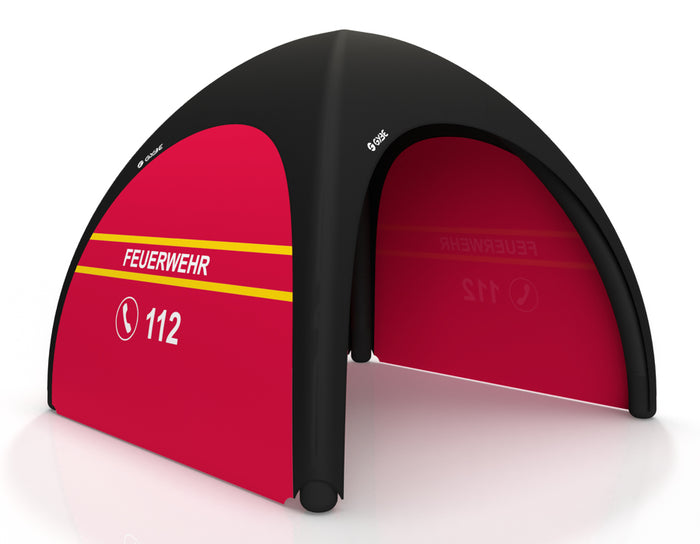Das Gybe Schnelleinstazzelt für die Feuerwehr | Feuerwehrzelt | Einsatzzelt | Mannschaftszelt