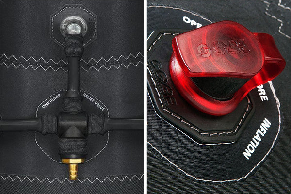 Das Gybe Schnelleinsatzzelt kann via Pressuft oder Elektropumpe befüllt werden