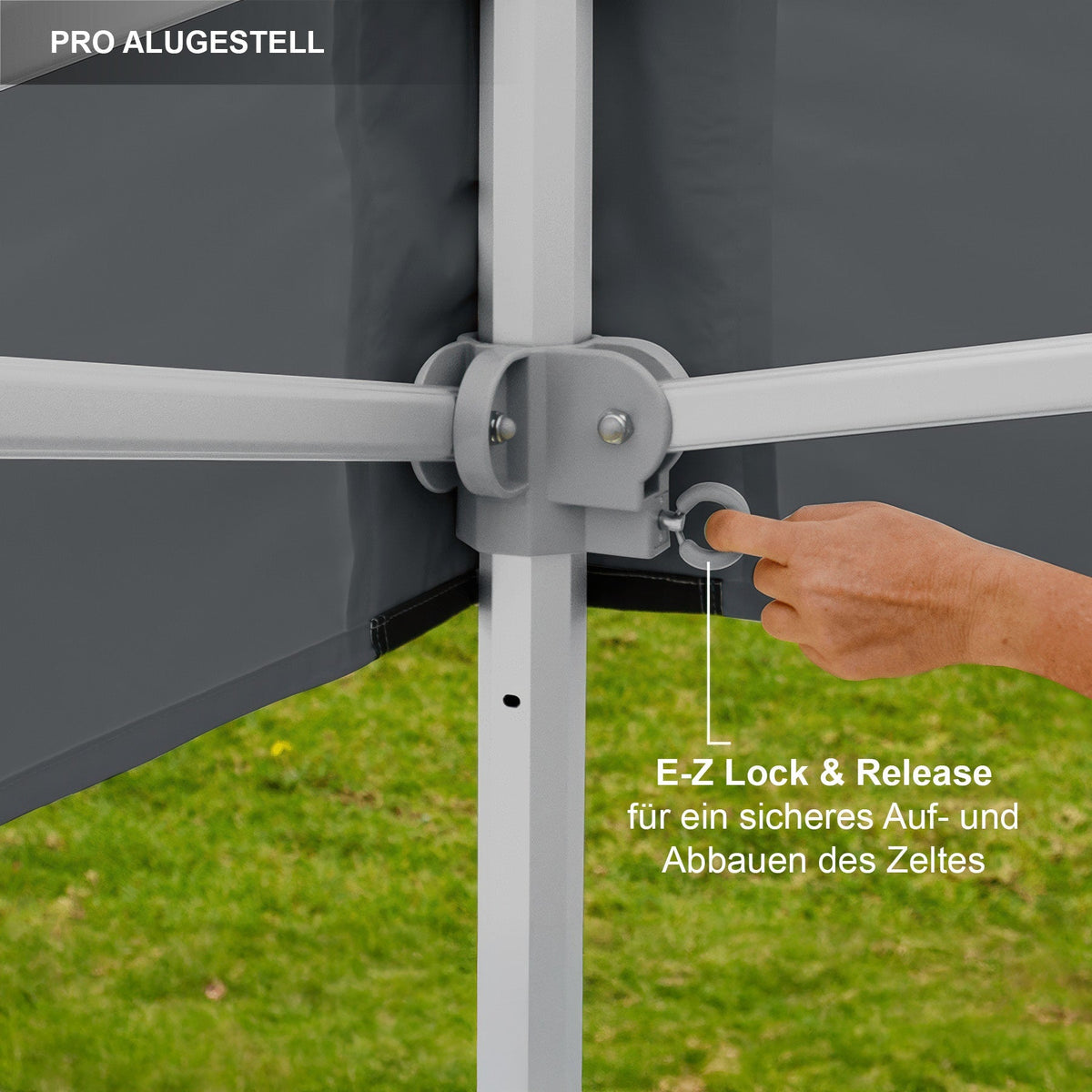 E-Z UP Profi-Faltzelt mit Alugestell Endeavor: E-Z Lock & Release für sicheren Auf- und Abbau