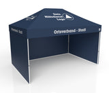 THW Faltzelt | Einsatzzelt | Profizelt | Schnelleinsatzzelt 3x4,5 m | EZ-UP-Eclipse Stahgestell