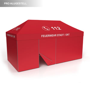 Feuerwehrzelt | Faltzelt | Einsatzzelt | Profizelt 3x6m | Alu Gestell