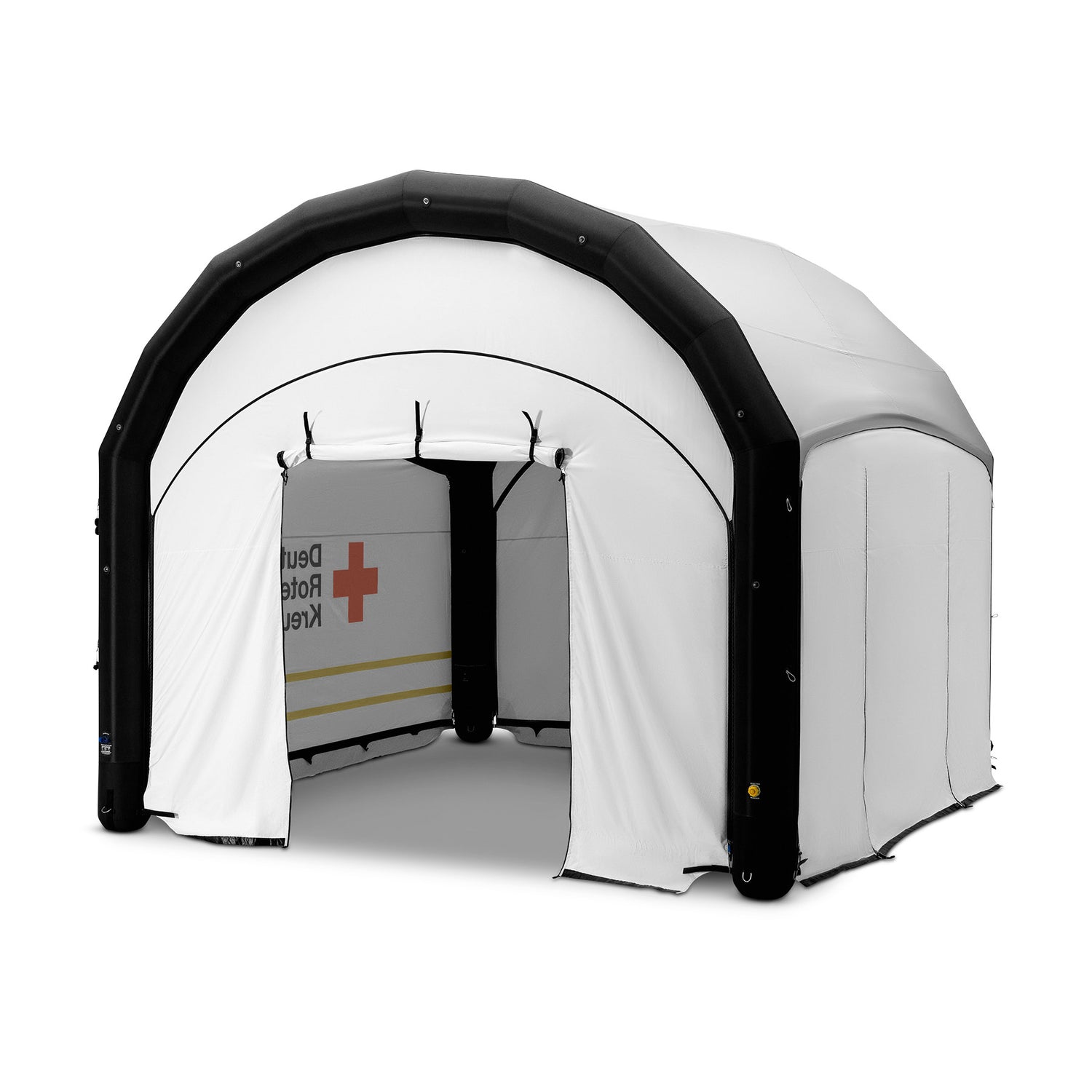 GYBE Mannschaftszelt Feuerwehr – aufblasbar & modular – Profi-Einsatzzelte